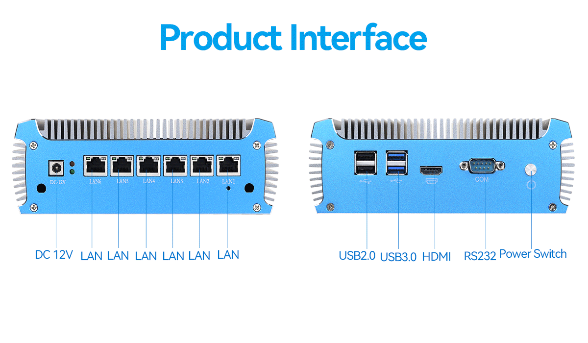 Soft Router Pc 6 RJ45 Ethernet Soft Router PC With DDR4 Up To 8G And Intel Celeron ...