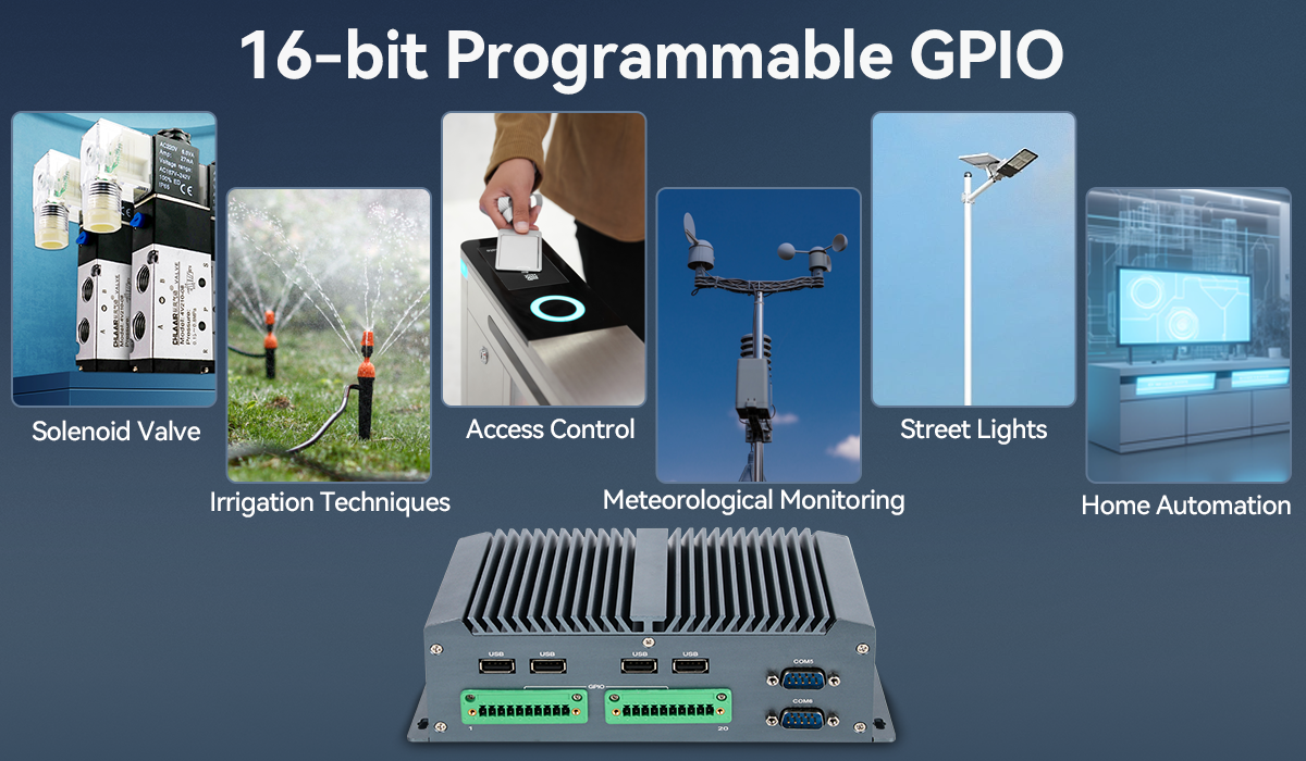 Gpio Computer Fanless Industrial PC Intel Core i5 8250U 4 Ethernet GPIO Mini Computer ...