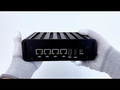 Intel N100 4 LAN Dual COM Industrial Mini Fanless PC With WIFI DDR4 16G RAM Windows Linux