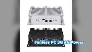 Industrial Fanless PC 3G 4G Dual LAN COM