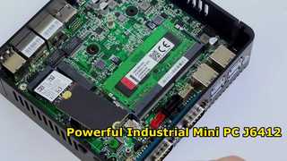 Intel Celeron J6412 Industrial Mini PC 4 Core 4 Thread With Dual LAN Dual COM