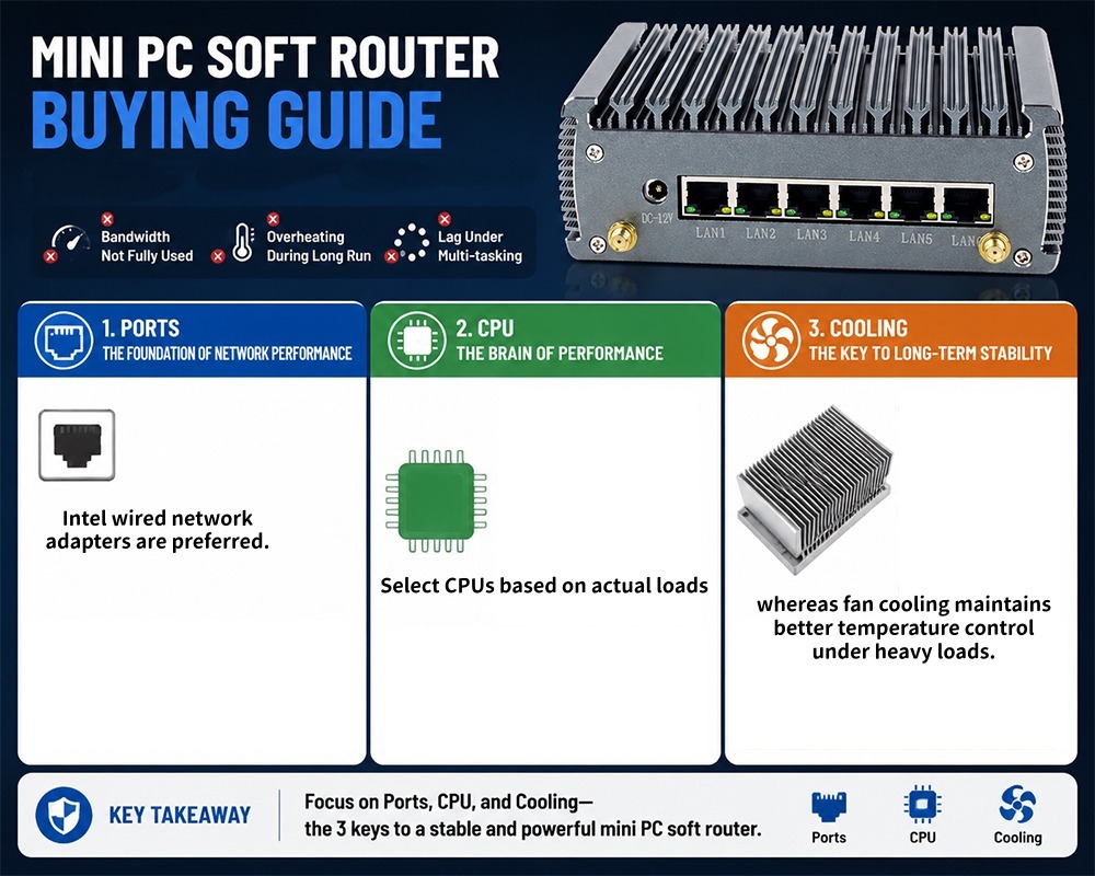 Latest company blogs about Mini PC Soft Router Buying Guide How to Choose Network Ports CPU And Cooling With Real Test Data