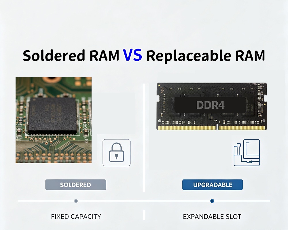Latest company blogs about Soldered RAM VS Replaceable RAM An In Depth Comparison Of Mini PC Upgrade Potential  