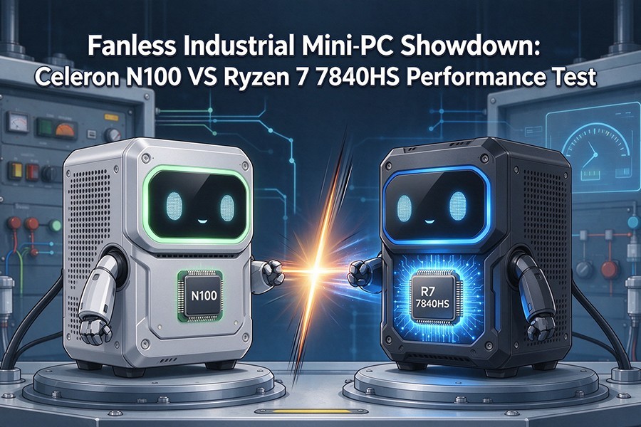 Latest company blogs about Fanless Industrial Mini PC Showdown: Celeron N100 VS Ryzen 7 7840HS Performance Test