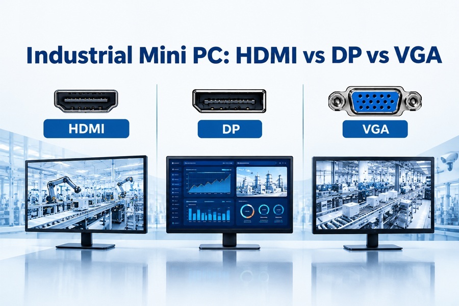 Latest company blogs about Industrial Mini PC: HD-MI vs DP vs VGA — Display Interface Comparison for Multi Screen Industrial Monitoring