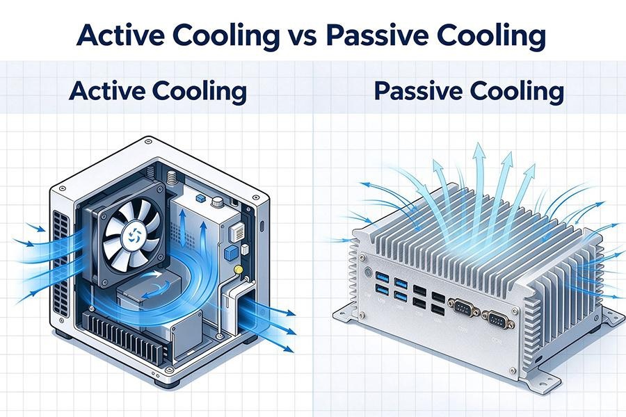 Latest company blogs about Industrial Mini PC: Active Cooling vs Passive Cooling Three dimensional Comparison of Noise, Temperature and Reliability