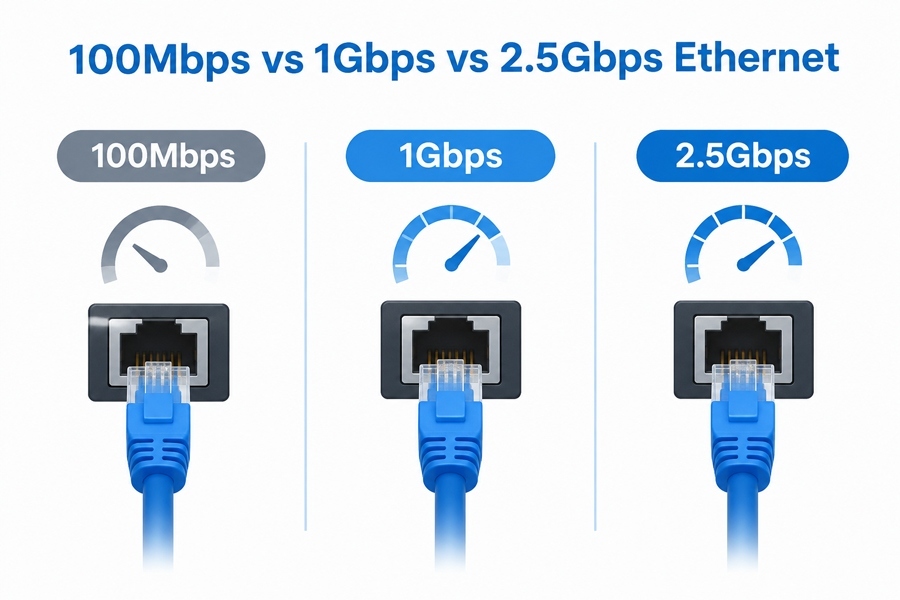 Latest company blogs about 100Mbps vs 1Gbps vs 2.5Gbps Ethernet: How Industrial PC Network Speed Affects Latency
