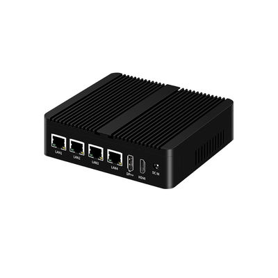 Buy Intel N100 Processor Fanless Industrial Mini Computer Dual COM DDR4 RAM 4LAN online manufacture