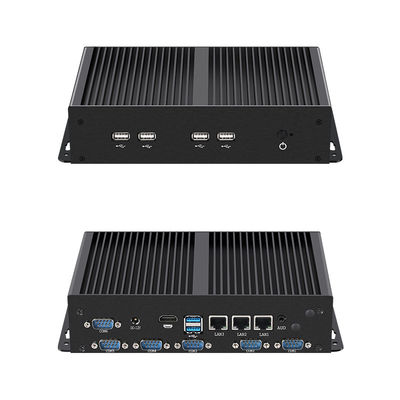 Buy Industrial PC With Intel Celeron J6412 16GB RAM Three Ethernet And Fanless Cooling online manufacture