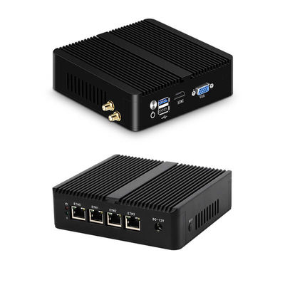 Buy Fanless Firewall Mini PC Router With Celeron N2830 DDR3 8GB RAM Aluminum Chassis online manufacture