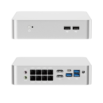 Buy Intel Core i7-8705G With 8 LAN 2 HDMI 1 DC DDR4 64GB RAM Industrial Mini PC online manufacture