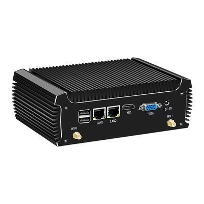 Buy Intel Core i3 8130U Mini PC  With 6 USB 1 HD Fanless Industrial PC online manufacture