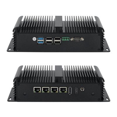 Buy Intel N100 Processor With Four LAN Dual COM and Six USB Industrial Mini PC online manufacture