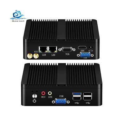 Buy Industrial PC Fanless Mini Computer with Windows 10/Linux Support Compact Aluminum Shell Design 133mm*125mm*40mm online manufacture