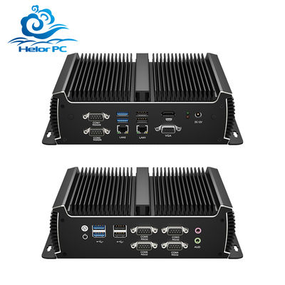 Buy Fanless Aluminum Industrial PC with Intel Core i5-4200U Compact Embedded Computer for Harsh Environments online manufacture