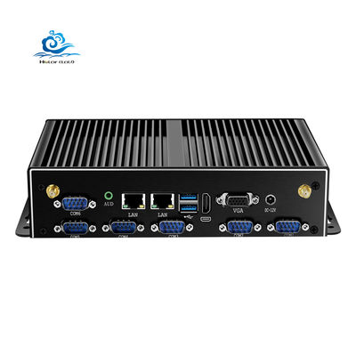 Buy Fanless Industrial PC with Intel Core i5-7200U 2 Gigabit NIC RS485 RJ45 Mini PC online manufacture