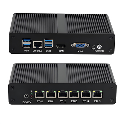 Buy Soft Router Appliance With Intel Pentium 4415U Processor 6 Intel I225 Gigabit LAN Ports 4 USB3.0 Ports High performance Mini PC online manufacture