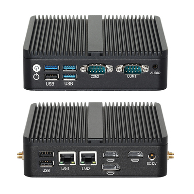 Buy Industrial Pc N150 Processor 2 Realtek 8111H Gigabit Ethernet Port 2 COM 1 DP 2 HD-MI 3 USB2.0 3 USB3.0 DDR4 Mini Computer online manufacture