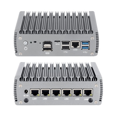 Buy Intel N100 Processor Firewall Mini PC With 6 LAN 1 HD-MI 1 DP online manufacture