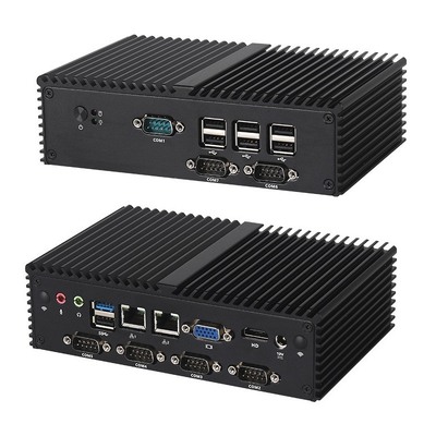 Buy Intel Celeron J1900 Processor Fanless PC DDR3L 8GB With 7COM 2LAN Industrial PC online manufacture