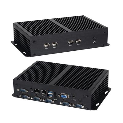 Buy Dual LAN 6COM Fanless Intel Mini PC Core Series Celeron 3855U Processors With MSATA SSD online manufacture