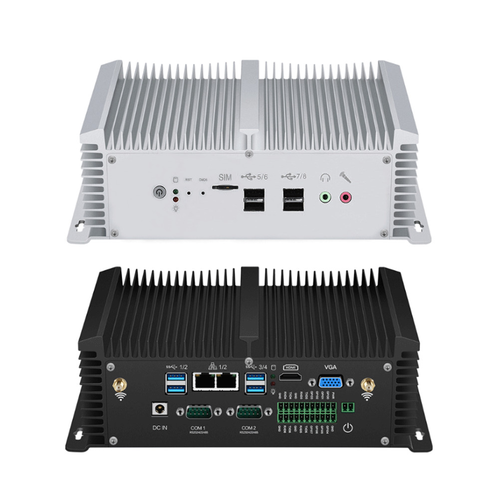 Embedded Industrial Fanless PC Supporting 3G 4G Module With Dual LAN ...