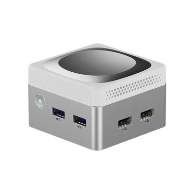Intel N100 Mini Cube Computer LPDDR5 Dual Gigabit Ethernet RJ45 Mini PC For Home