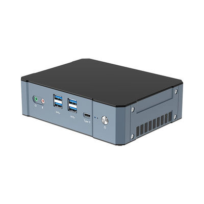 DDR5 Home Office Mini PC With Fan Dual LAN 4 Screen Display 2 M.2 SSD Desktop