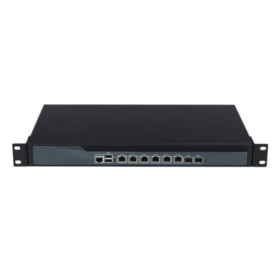 3865U 1U Server 6 LAN 2 Fiber Optic Linux Firewall Router Server With Fan