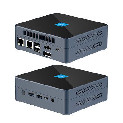 DDR5 Intel N200 Mini PC 32GB Dual RJ45 2.5G LAN With Fan For Home Office
