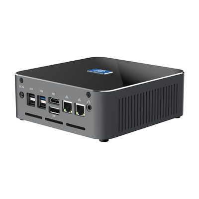 Intel Core Iris Xe Graphics DDR5 64G Mini PC With Dual LAN And Fan Ubuntu Desktop