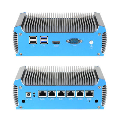 6 RJ45 Ethernet Soft Router PC With DDR4 Up To 8G And Intel Celeron 3865U Processor