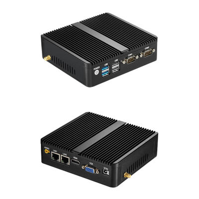 Dual Ethernet Dual COM Industrial Fanless PC Windows 10 Linux Mini Desktop