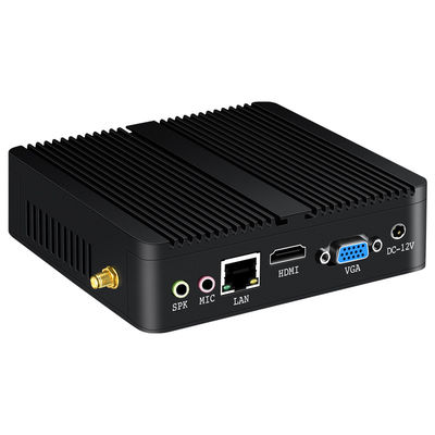 Single Ethernet Fanless Mini PC 6USB Interfaces Protable Computer For Home Office