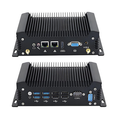 Industrial Fanless Pc Intel Core I5 10310U Processor 2 GbE RJ45 Realtek 8111H LAN 2 DB9 COM Win10 WES10 LINUX MINI Computer